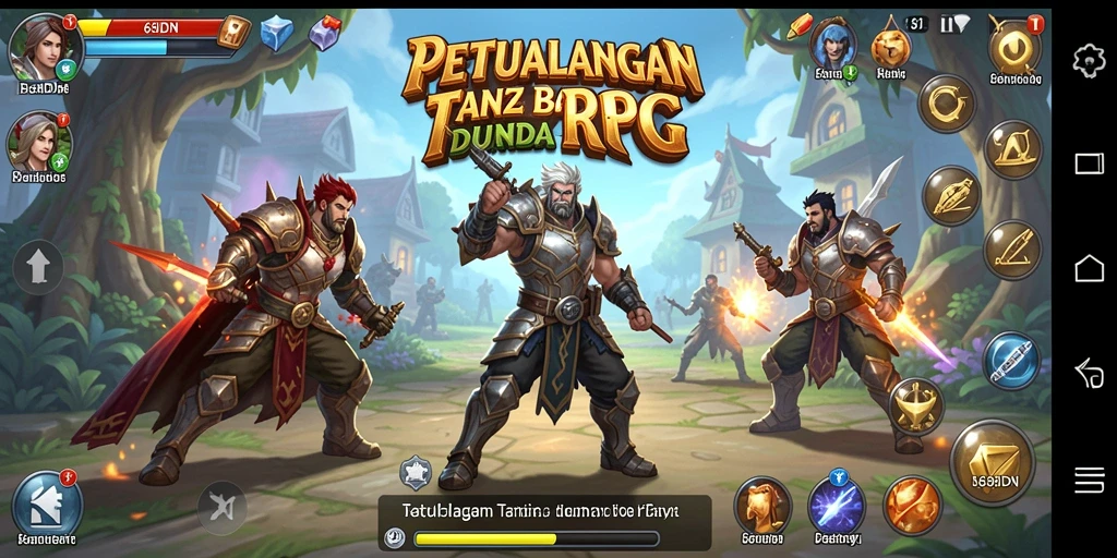 Tampilan gameplay RPG yang mendebarkan di 68IDN.