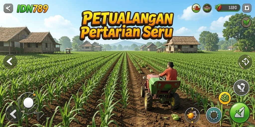 Screenshot IDN789 menampilkan gameplay pertanian yang memikat dan interaktif.