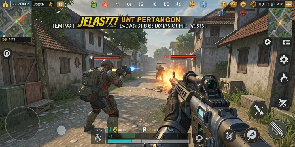Tangkapan layar JELAS777 menampilkan aksi mendebarkan dalam gameplay TPS.