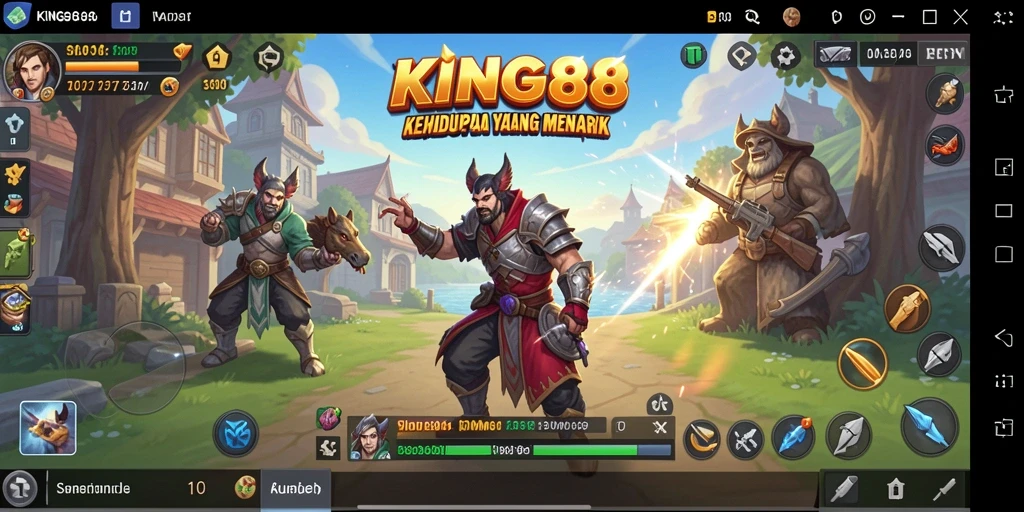 Tampilan gameplay yang menarik dari KING88 menunjukkan interaksi karakter yang dinamis.
