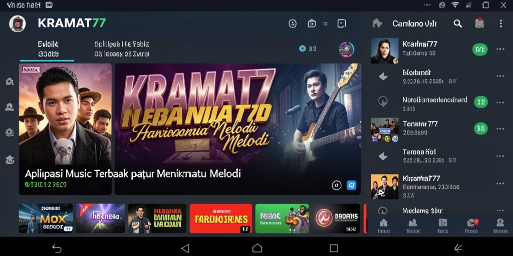 Tampilan menarik dari gameplay KRAMAT77 yang menampilkan interaksi musik.