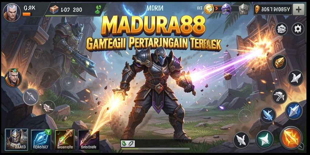 Gameplay seru dengan aksi pertempuran yang mendebarkan di MADURA88.