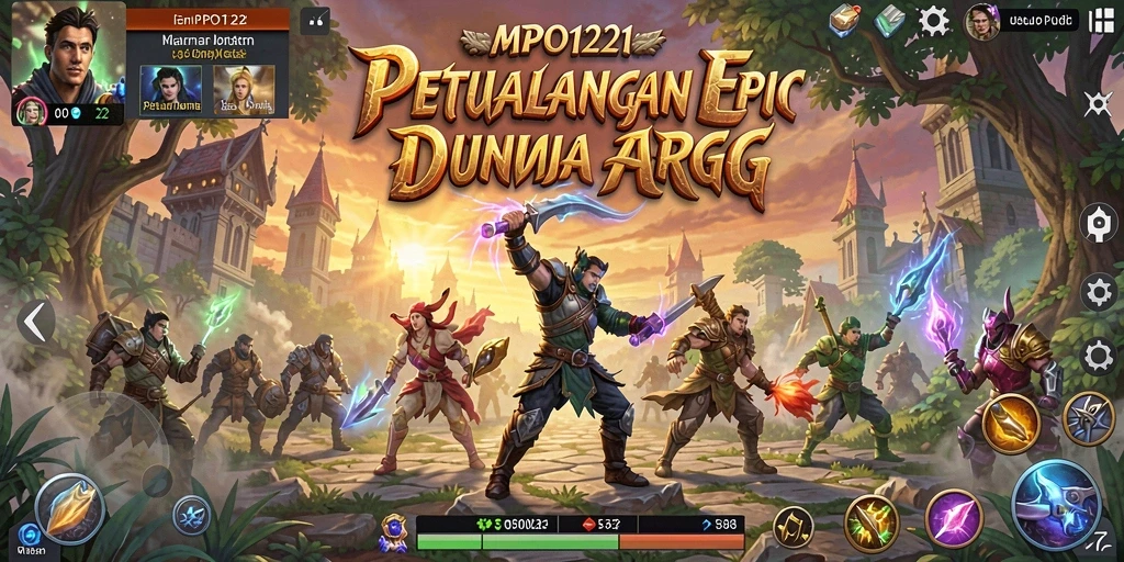 Tampilan gameplay ARPG MPO1221 yang seru dan mendebarkan.