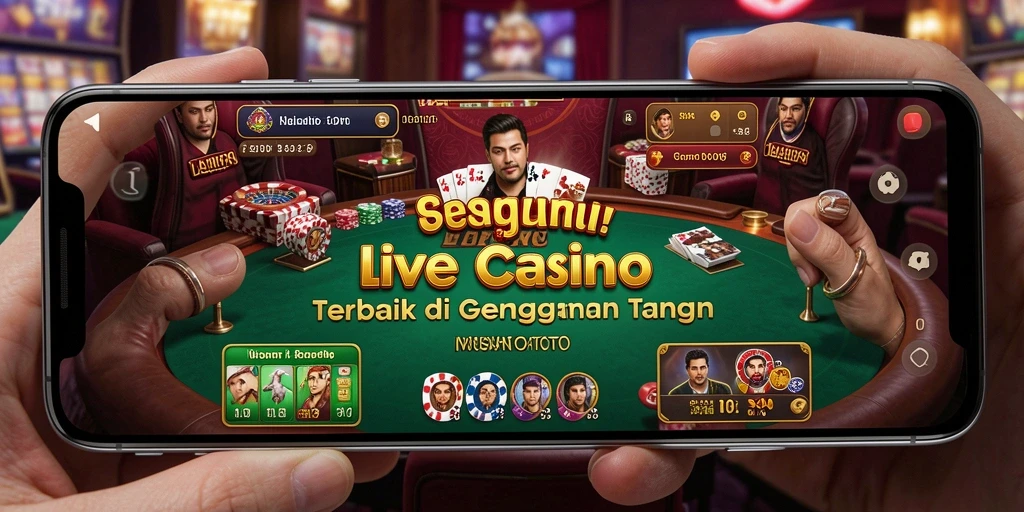 Tampilan gameplay Live Casino NUSANTARATOTO yang mendebarkan dan interaktif.