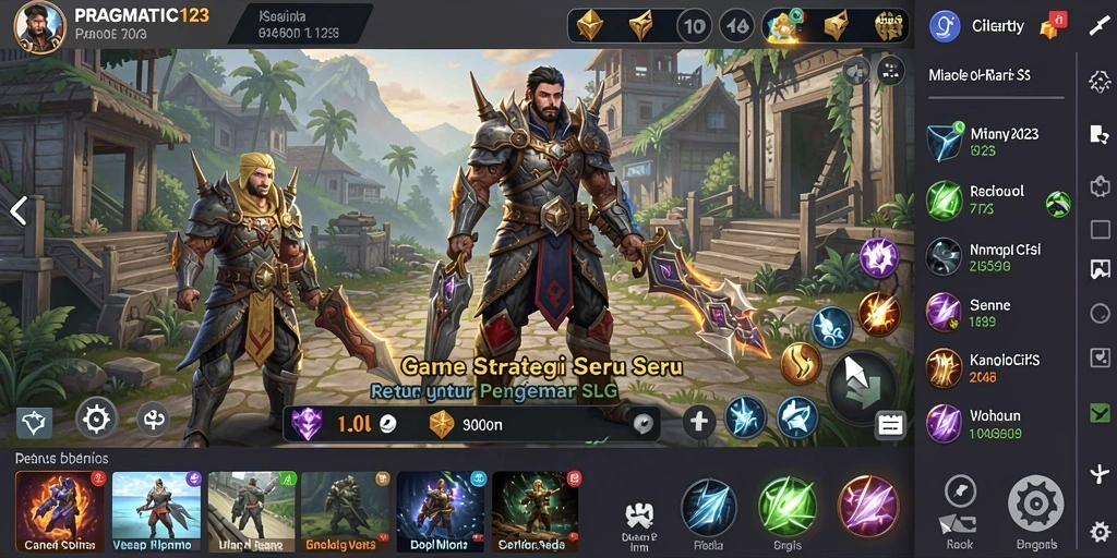 Tampilan gameplay strategis yang menegangkan di PRAGMATIC123.