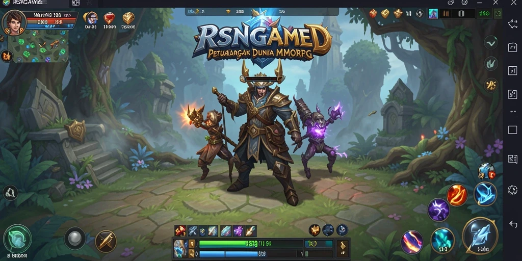 Gameplay epik di dunia RSNGAME yang penuh petualangan MMORPG.
