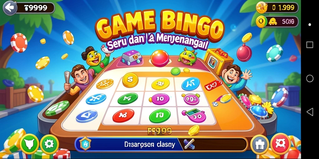 Screenshot gameplay T9999 yang menunjukkan keseruan bermain Bingo.