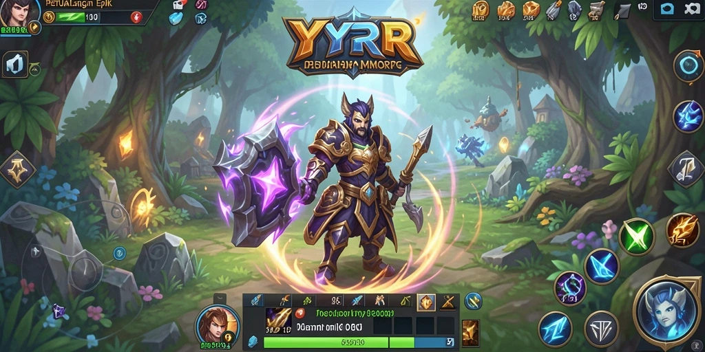 Gameplay YYRR yang menakjubkan dalam dunia MMORPG yang luas.